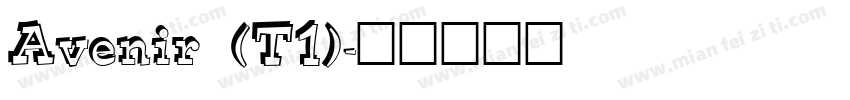 Avenir (T1)字体转换